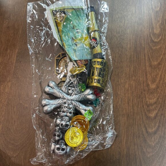 Zucos Pirate Halloween Costume Girls Size 7-9 Dress Up Cosplay Dagger, Hat NEW - Picture 10 of 11